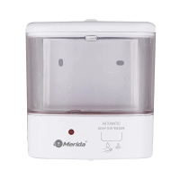 Наливной сенсорный спрей-дозатор дезинфицирующего средства Merida Популярный Д116, белый, 1л, сенсорный, наливной