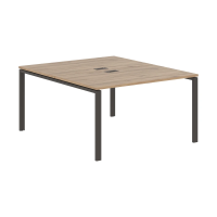 Стол 2-х местный EUWST 1316 Дуб Денвер светлый/Мокко 1360х1606х750 EDIS