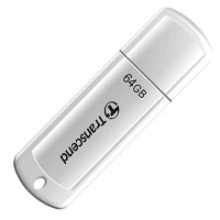 USB флешка Transcend JetFlash 370 64Gb, 16/6 мб/с, белый