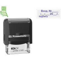 Штамп стандартных слов Colop Printer Вход.№__дата подпись, 38х14мм, черный, C20 3.7