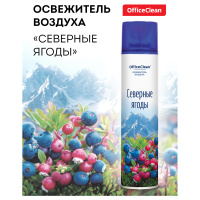 Освежитель воздуха аэрозольный OfficeClean 'Северные ягоды', 300мл