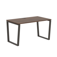 Стол прямой EVST 1380 Дуб Денвер тёмный/Мокко 1360х800х750 EDIS