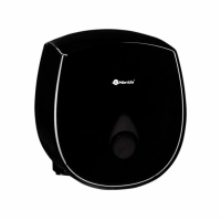 Диспенсер для туалетной бумаги в рулонах Merida Como Black Mini черный, серая капля,  BCC201