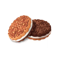 Печенье Сладкая Слобода Внучка со сливочным кремом двухцветное, 3.5кг