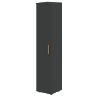 Шкаф колонка с глухой дверью и топом FHC 40.1 Черный графит/Черный графит 404х429х1983 FORTA