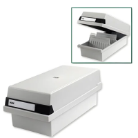 Картотека Han серая, А5, на 1300 карточек, с крышкой горизонтал., 955/11