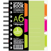 Бизнес тетрадь Attache Spiral Book салатовый, А6, 140 листов, в клетку, на спирали