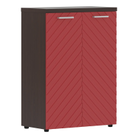 Шкаф с глухими средними дверьми и топом TLMC 85.1 Красный/Венге Магия Z 856х450х1203 TORR LUX