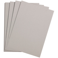 Цветная бумага Clairefontaine Etival color серый, 500х650мм, 24 листа, 160г/м2, легкое зерно