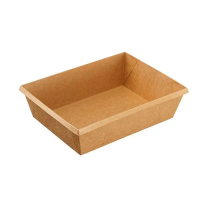 Контейнер одноразовый без крышки OneClick 500мл, 160х120х45мм, крафт, 50шт/уп