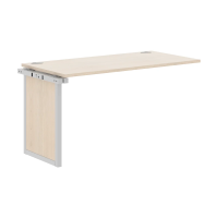 Стол промежуточный XQPIST 1470 Бук Тиара/Алюминий 1400х700х750 XTEN-QP
