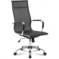 Кресло офисное Brabix Line EX-530 сетка, черная, крестовина хром