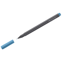 Ручка капиллярная Faber-Castell Grip Finepen кобальтово-бирюзовая, 0.4мм