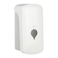 Диспенсер для мыла наливной Keman А4 1л, белый, пластик, 100143-0000