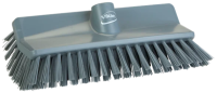 Щетка для пола Vikan 265мм, средний ворс, с изогнутой под углом колодкой, серый, 704788
