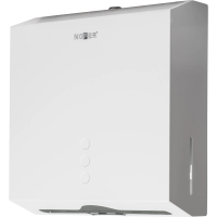 Диспенсер для полотенец листовых Nofer нерж.сталь, белый, 04006.W