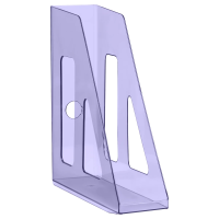 Лоток для бумаг вертикальный Стамм Актив тонированный фиолетовый, 70мм