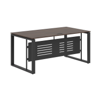 Стол руководителя EST 169M Дуб Денвер темный/Антрацит 1600х900х750 ENIO