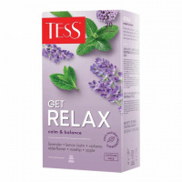 Чай Tess Get Relax (Гет Релакс), зеленый, 20 пакетиков