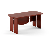 Стол прямой Skyland Born B101, бургунди, 2000х900х750мм
