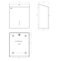 Диспенсер для туалетной бумаги в рулонах Merida Stella R Mini Anti Finger, BSA203.R