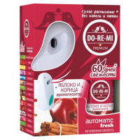 Освежитель воздуха автоматический со сменным баллоном 250 мл, DO-RE-MI 'Яблоко и корица', СИБИАР, 5-