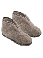 Тапочки женские Lucky Land высокие с кантом искусственная шерсть однотонные закрытые