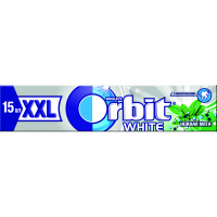 Жевательная резинка Orbit без сахара с ароматом мяты Орбит Белоснежный, 20.4г