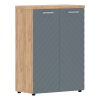 Шкаф с глухими средними дверьми и топом TLMC 85.1 Серо-голубой/Дуб Бофорд Z 854х452х1203 TORR LUX