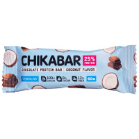 Батончик Chikabar шоколад-кокос проетиновый, 60г