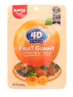 Мармелад жевательный Amos 4D апельсиновый, 65г