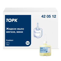 Жидкое мыло в картридже Tork Мягкое мини S2, 420512, 475мл