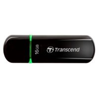 USB флешка Transcend JetFlash 600 16Gb, 32/12 мб/с, черно-зеленый