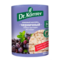 Хлебцы Dr. Korner Злаковый коктейль, черничный, 100г