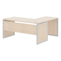 Стол угловой XQPCT 1615 Бук Тиара/Алюминий 1600х1500х750 XTEN-QP