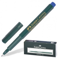 Ручка капиллярная Faber-Castell Finepen синяя, 0.4мм, FC151151