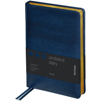 Ежедневник недатированный Berlingo xGold синий, А5, 160 листов, кожзам