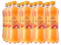 Вода Aqua Minerale Fresh Цитрусовый микс со вкусом красного апельсина и грейпфрута, 500мл х 12 шт