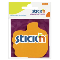 Блок для записей с клейким краем Stick'n 'ВО!' оранжевый, 76х76, 50 листов