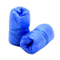 Бахилы Elegreen Экстра 12мкм (3,5гр), голубые, с 2й резинкой, 10 пар, в роликах
