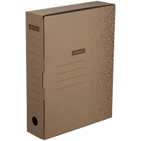 Архивный короб Officespace Standard бурый, 320х240х75мм, с клапаном