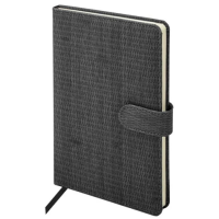 Еженедельник датированный 2026 А5 145х215 мм, BRAUBERG 'Augustus', под кожу, черный, 117161