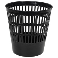 Корзина для мусора Brauberg Maxi 16л, черная, сетчатая, 231165
