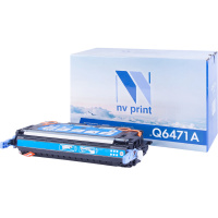 Картридж лазерный Nv Print Q6471AC, голубой, совместимый