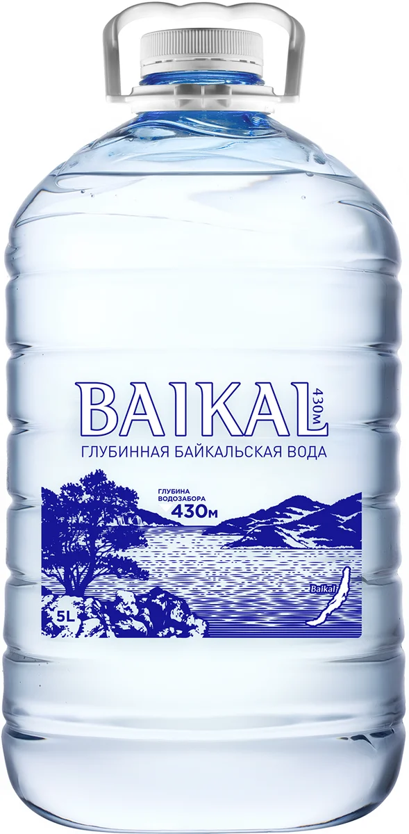 фото: Вода Baikal430 глубинная питьевая негазированная, 5л