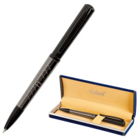 Ручка подарочная шариковая GALANT 'PUNCTUM', корпус черный/оружейный металл, детали черные, узел 0,7