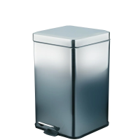 Мусорное ведро с педалью Nofer нерж.сталь 6л, матовое, 09111.06.S