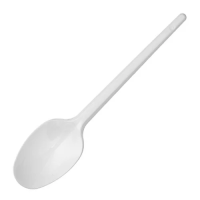 Ложка одноразовая столовая Laima Стандарт белая, 16.5см, 100шт/уп