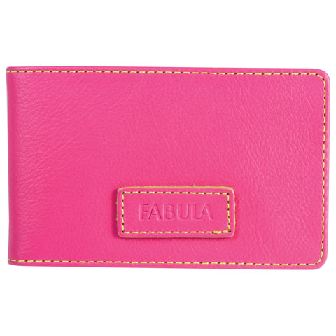 фото: Визитница карманная FABULA 'Ultra', на 40 визиток, натуральная кожа, розовая, V.90.FP