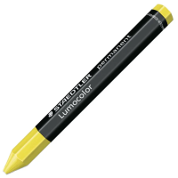 Мелок восковой Staedtler Lumocolor желтый, перманентный